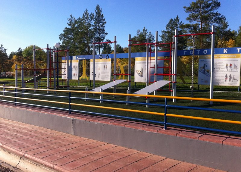Площадка для воркаута в городе Оренбург №4297 Маленькая Хомуты фото